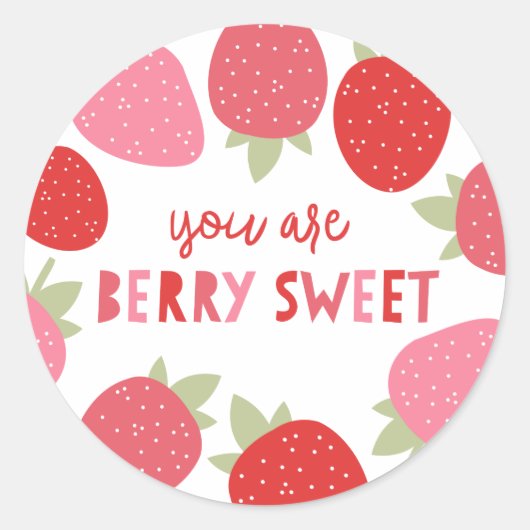 Berry Sweet Ronde Sticker (Voorkant)