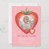 Berry Sweet rose cake Invitation (Dos)