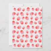 Berry Sweet Roze Coquette Baby shower Kaart (Achterkant)