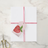 Berry Sweet Strawberry Baby shower Cadeaulabel (Met Touw)
