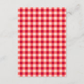 Berry Sweet Strawberry Baby shower Dank u Informatiekaartje (Achterkant)