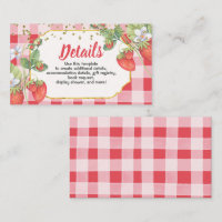 Berry Sweet Strawberry Birthday - Gegevens