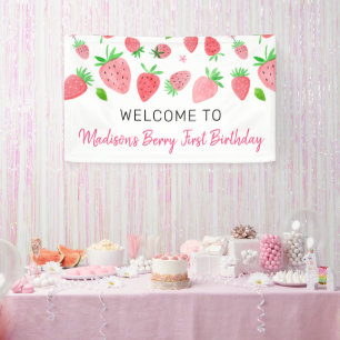 Berry Sweet Strawberry Birthday Spandoek