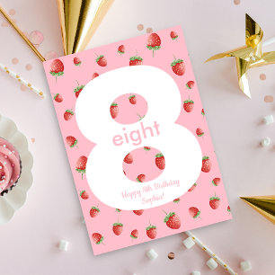 Berry Sweet Strawberry Bonne carte d'anniversaire