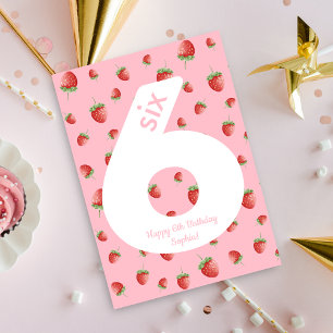 Berry Sweet Strawberry Bonne carte d'anniversaire