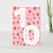 Berry Sweet Strawberry Bonne carte d'anniversaire (Devant)