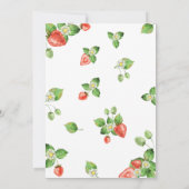 Berry Sweet Strawberry Invitation pour le premier  (Dos)