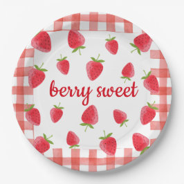Berry Sweet Strawberry Party servet Papieren Bordje