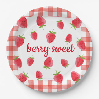 Berry Sweet Strawberry Party servet Papieren Bordje