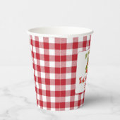 Berry Sweet Strawberry Theme Baby shower Papieren Bekers (Rechts)