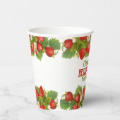 Berry Sweet Strawberry Theme Verjaardagsfeestje Papieren Bekers (Rechts)