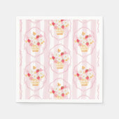 Berry Sweet Strawberry Whimsical Baby shower Servet (Voorkant)