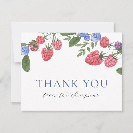 Berry Sweet Summer Berries Shower Merci (Devant)