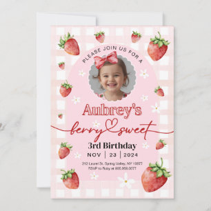 Berry Sweet Verjaardag Uitnodiging Elke Leeftijd M