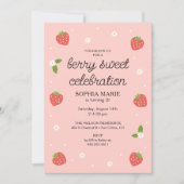Berry Sweet Viering Aardbei Verjaardagsfeest Kaart (Voorkant)