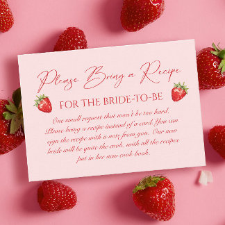 Berry Sweet Vrijgezellenfeest Recept Aanvraag Informatiekaartje