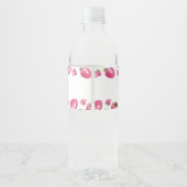 Berry Sweet Water Bottle Étiquette fraise Annivers (Dos)