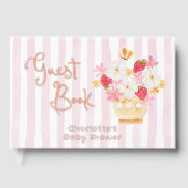 Berry Sweet Whimsical Stripes Baby shower (Recto)