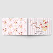 Berry Sweet Whimsical Stripes Baby shower Gastenboek (Volledig)