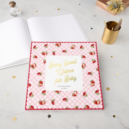Berry Sweet Wishes for Baby-Baby Shower Gastenboek (Voorkant open)