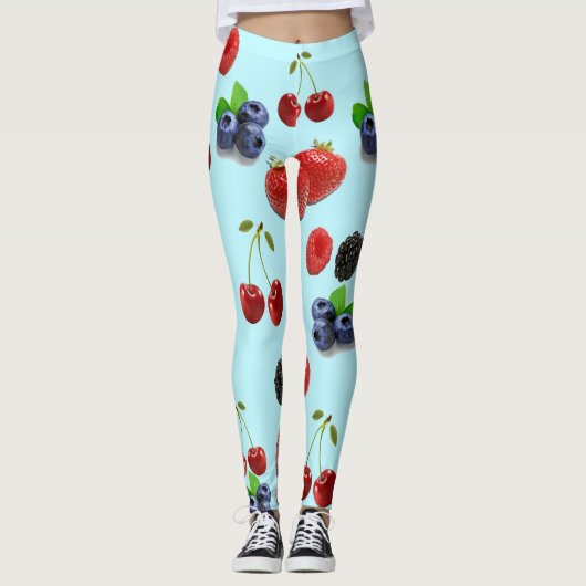 Berry Texture Leggings (Voorkant)