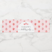 Berry Verjaardagspartij Waterfles Etiketten (Enkel label)