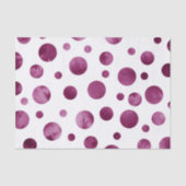 Berry Waterverf Polka Dots Tissuepapier (Voorkant)