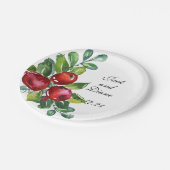 Berry Waterverf Stems Papieren Bordje (Gekanteld)