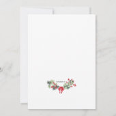 Berry Wreath Holiday Moving Faire-part (Dos)