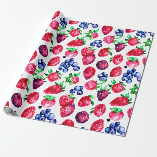 Berry Zoet Inpakpapier (Uitgerold)