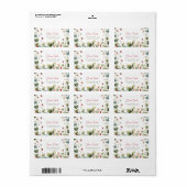 Berry zoete aardbeien Adres Etiket (Full Sheet)