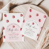 Berry zoete baby shower kaart