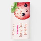 Berry zoete eerste verjaardag spandoek (Verticaal)