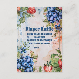 Berry Zoete Wilde Bessen & Bloemen Luier Raffle Informatiekaartje