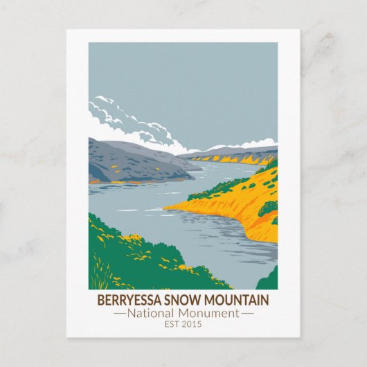 Berryessa Snow Mountain Nationaal Monument Briefkaart (Voorkant)