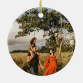 Berryful Botanical Christmas Keramisch Ornament (Achterkant)