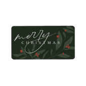 Berryful Botanical Joyeux Sticker de Noël (Devant)