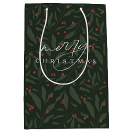 Berryful Botanical Merry Christmas Medium Cadeauzakje