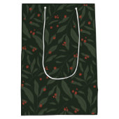 Berryful Botanical Merry Christmas Medium Cadeauzakje (Achterkant)