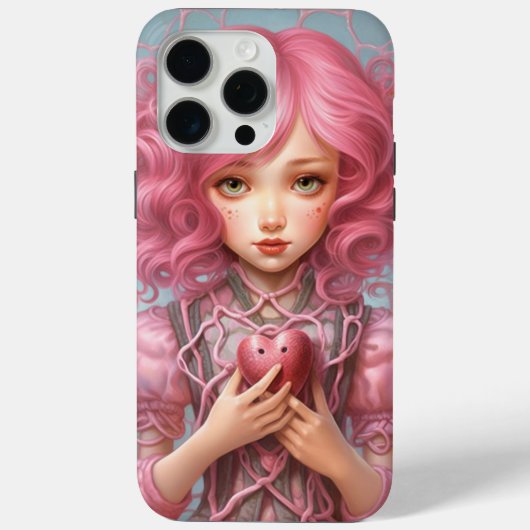 BerryPunk Doll Roze Hart Print Case-Mate iPhone Case (Achterkant)