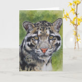 Berry's Clouded Leopard Kaart (Gele Bloem)