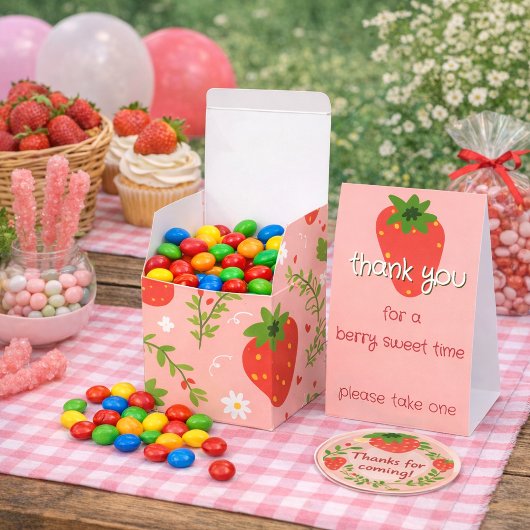 Berry's Eerste Verjaardag Bedankdoosjes