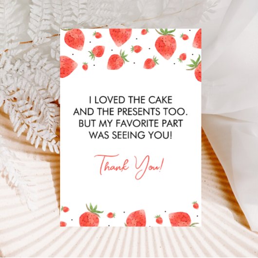 Berry's verjaardag dankkaart kaart