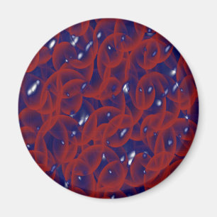 Berrythrocyte gejeld rond magneet