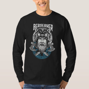 Berserk Beer Krijger Odin Runen Noorse Kompas Viki T-shirt