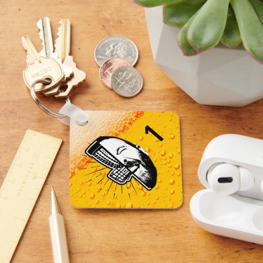 Bert Basket Disk Golf Bag Label Sleutelhanger (Bureau)