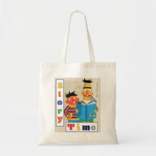 Bert en Ernie Bibliotheek Verhaaltijd Tote Bag