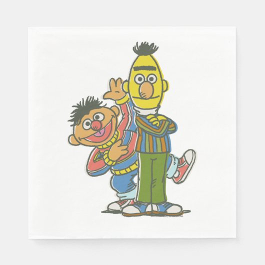 Bert en Ernie Classic Style Servet (Voorkant)