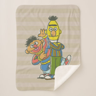 Bert en Ernie Classic Style Sherpa Deken