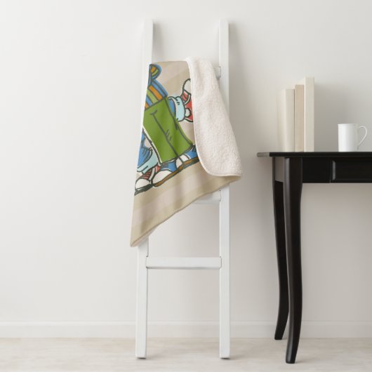 Bert en Ernie Classic Style Sherpa Deken (In situ)